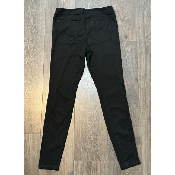 Vintage Cache Women’s Pants Size 8 Stretch Black Shimmer Metallic Front Skinny - Picture 6 of 8